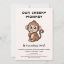 Search for cheeky monkey invitations Cute