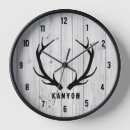Search for deer antler clocks Cabin