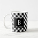 Search for black and white buffalo plaid mugs Modern