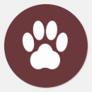 Search for paw print stickers Red