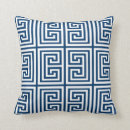 Search for navy and white pillows Greek key