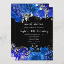 Search for silver black royal blue invitations Chic