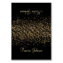 Search for black and gold place cards Glitter