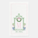 Search for monogram christmas napkins Chinoiserie