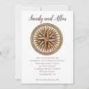 Search for compass wedding invitations Vintage