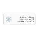 Search for snowflake return address labels Blue