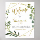 Search for greenery baby shower welcome signs Eucalyptus