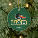 Search for university of alabama ornaments Uab holiday design