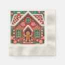 Search for gingerbread man napkins Winter