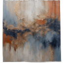 Search for navy and orange shower curtains Abstract