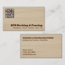 Search for deck business cards Fencing