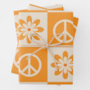 Search for peace sign wrapping paper 70s