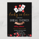 Search for las vegas bridal shower invitations Lucky in love