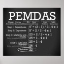 Search for mathematical order of operations posters Middle school