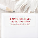 Search for holiday return address labels Simple