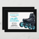 Search for boys roller skating party invitations Neon