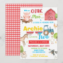 Search for barnyard birthday invitations Boy