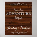 Search for adventure wedding signs Welcome