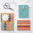 Search for surfing wrapping paper Blue