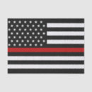 Search for firefighter tissue paper Thin red line