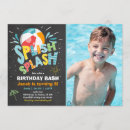 Search for beach ball invitations Splish splash