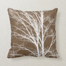 Search for brown and white pillows Trees