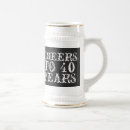 Search for 40th beer glasses Years