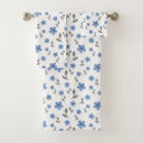 Search for blue flowers bath towels Gray