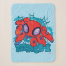 Search for vintage spiderman blankets Glow webs glow