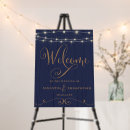 Search for wood welcome wedding signs Navy blue