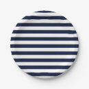 Search for navy blue and orange plates Striped