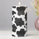 Search for cow candles Black and white