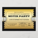 Search for movie party invitations Ticket