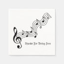Search for musical notes napkins Elegant