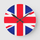 Search for british union jack clocks Red