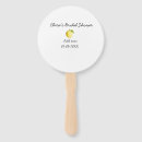 Search for lemons hand fans Bridal shower