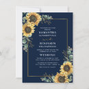 Search for blue and sunflower wedding invitations Modern