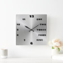 Search for without numbers clocks Modern