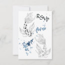 Search for fish rsvp cards blue