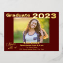 Search for red and gold graduation invitations University