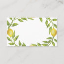 Search for lemon place cards Watercolor
