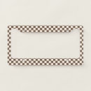 Search for checkerboard license plate frames Pattern