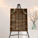 Search for wood wedding seating charts Botanical