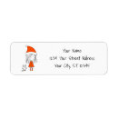 Search for pet christmas return address labels red