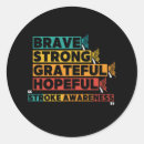 Search for stroke awareness stickers Survivor
