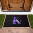 Search for purple doormats Black