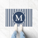 Search for monogrammed doormats Navy blue