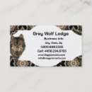 Search for wolf business cards Wildlife