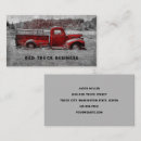 Search for red truck business cards Rustic