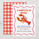 Search for lobster bake invitations Red